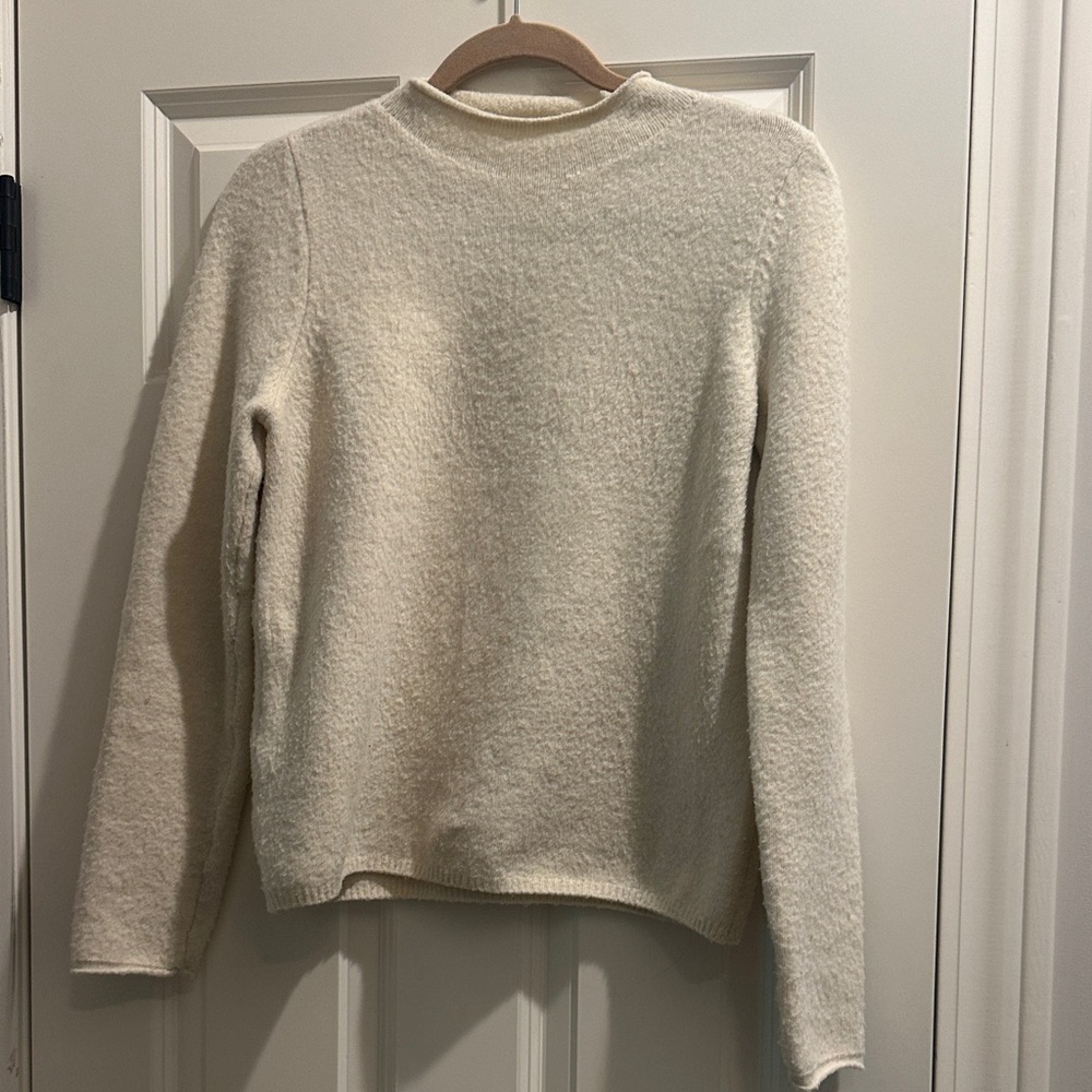 Mango Classic Cream Crew Neck Sweater